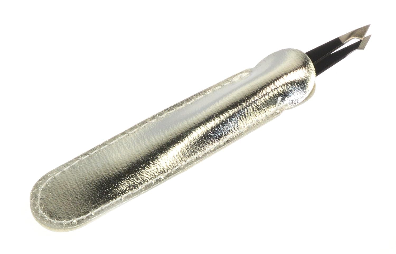 Trim Slant/point Tweezers with Case. 1 Pc.