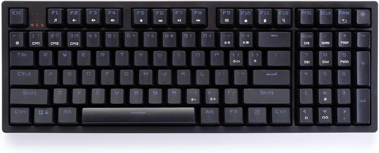 DOOMHAMMER CHOC96 Mechanical Gaming Keyboard RGB Backlit Wired Keyboard with Cherry Red Switches-96 Keys Layout, NKRO