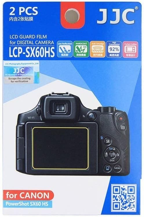 JJC LCP-SX60HS Screen Protector Film for PowerShot SX60 HS