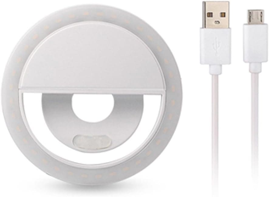 Selfie Ring Light,Yihongda Clip On Selfie Ring Light for Phone Camera USB Rechargeable LED Selfie Light Phone Light Selfie Ring for iPhone,iPad,Sumsung Galaxy,Sony, Motorola,Any Smart Phones,Video