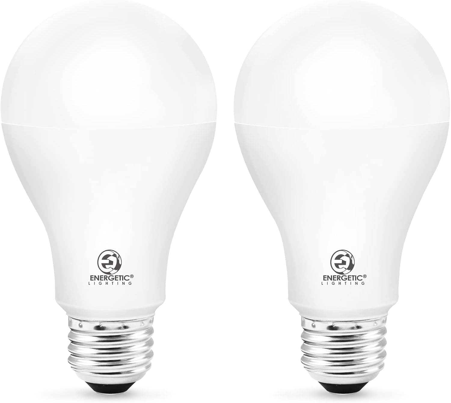 ENERGETIC SMARTER LIGHTING 150 Watt LED Light Bulb, Super Bright A21 Daylight 5000K, Non-Dimmable, 2300lm, High Lumen Light Bulbs, UL Listed, 2-Pack