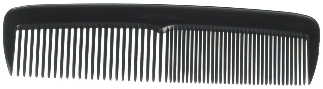 Hair Comb 5" Pocket Size Unbreakable, 72 Piece in a Jar, Black,