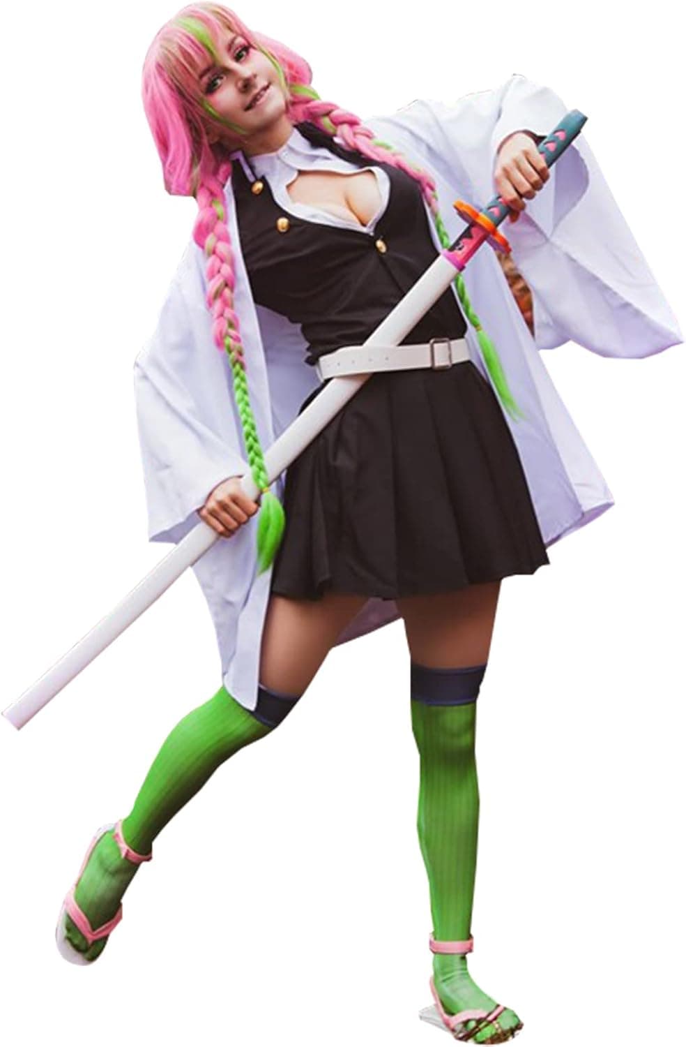 Nuoqi Zentisu Tanjiro Cosplay Adult Giyuu Tomioka Outfit Shinobu Anime Halloween Costume