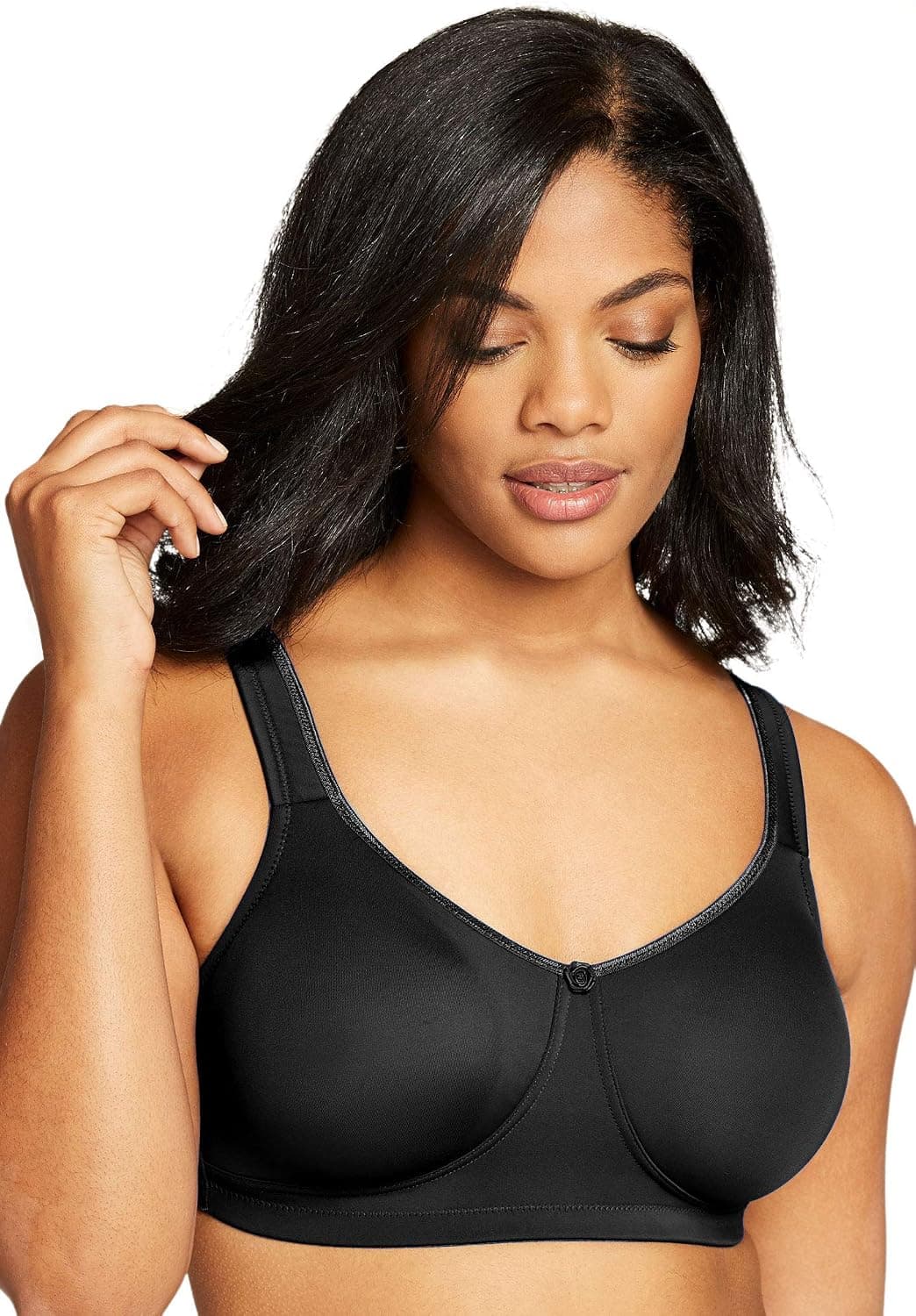 Comfort Choice Women's Plus Size Wireless Microfiber T-Shirt Bra