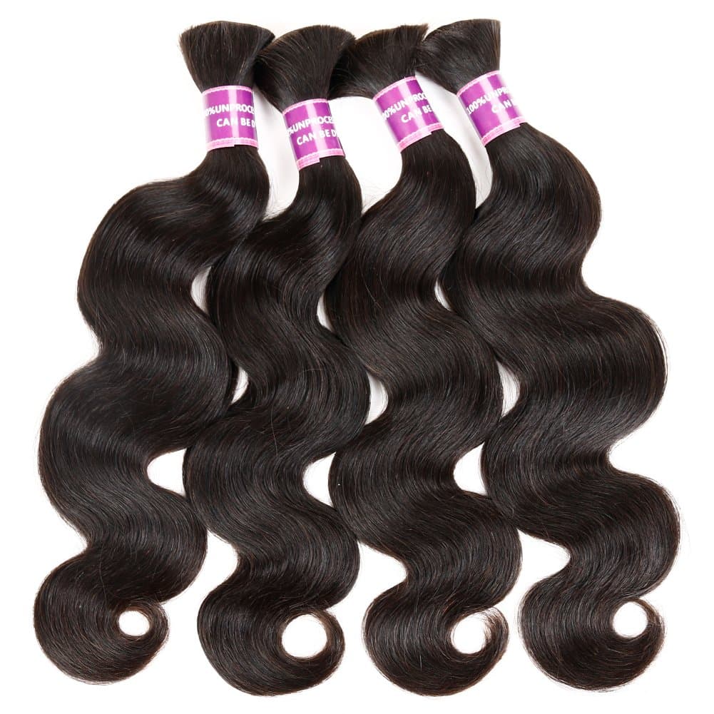 ZSF Hair Brazilian body wave Hair bulk Brazilian human hair for braiding bulk no attachment 3pcs Brazilian braid hair in human bulk hair Mix Length 18"18"18"