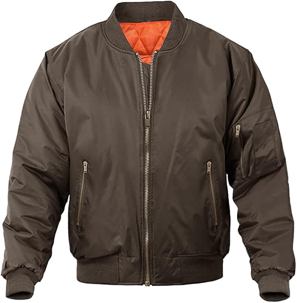 MAGNIVIT Men's Bomber Jacket Casual Fall Winter Military Jacket and Coats Outwear
