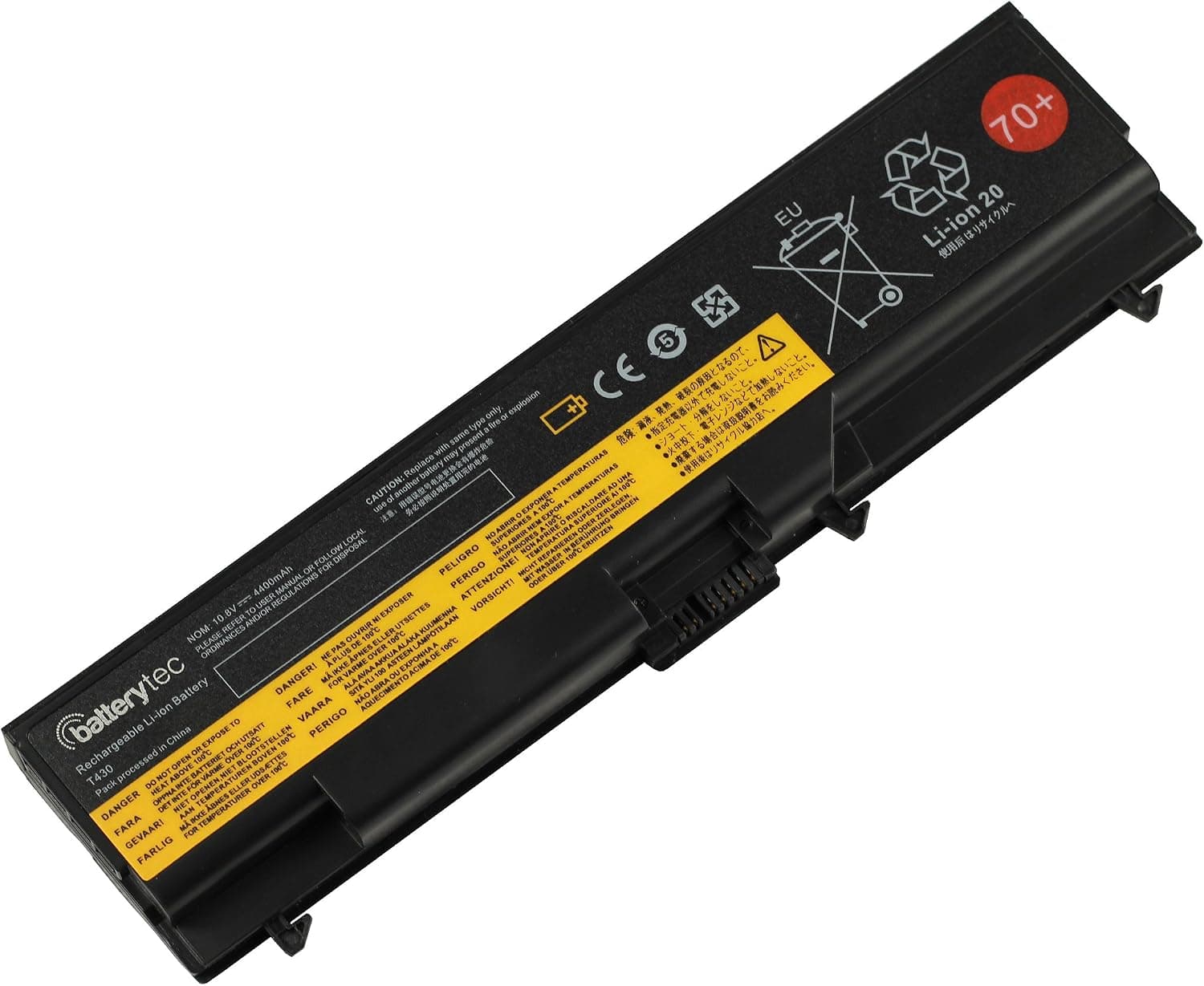 Batterytec Laptop Battery for Lenovo THINKPAD 42T4733 42T4235 42T4731 45N1001 70+, T410 T420 T430 T430i T510 T530 T530i W520 W530 L410 L430 L510 L520 L530 SL530.