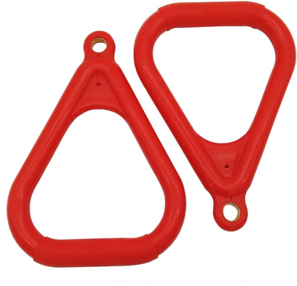 Lizipai Plastic Trapeze Rings Adult Swing Set Stuff Children's Handle Rings Indoor and Outdoor Fitness Rings