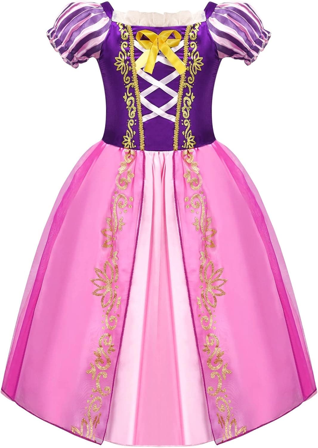Avady Rapunzel Dress for Girls Kids Princess Costume Birthday Party Halloween Christmas Dress Up Outfits Purple