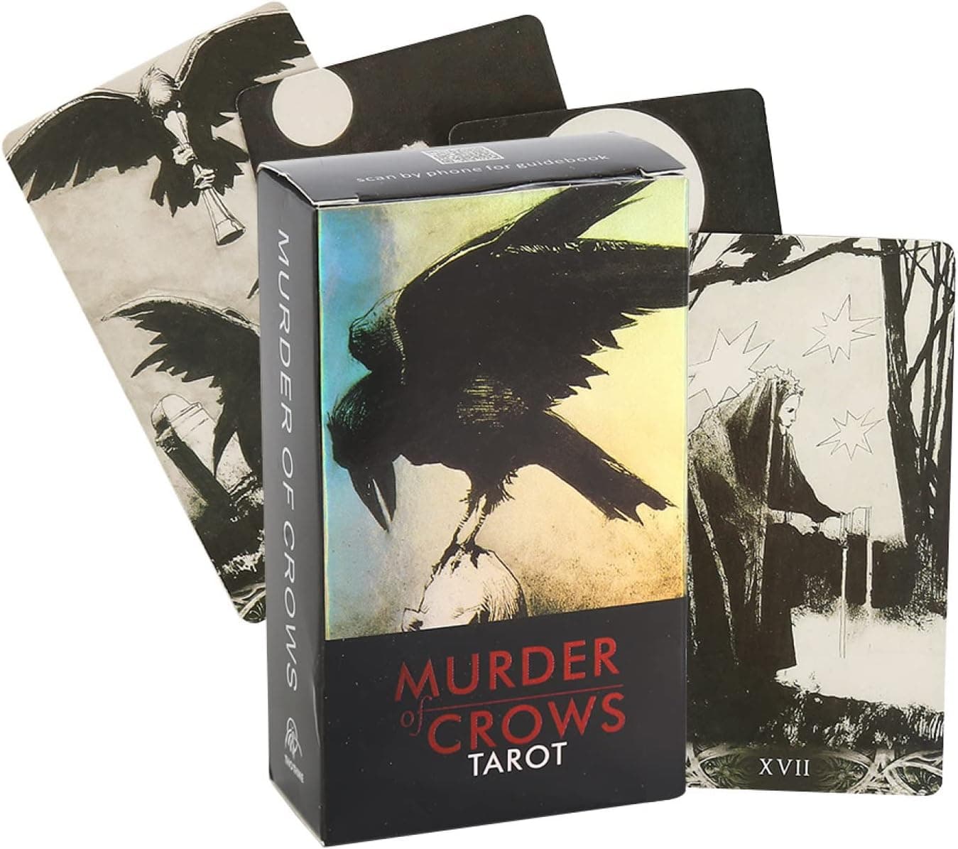 Bewish Tarot Cards-Murder of Crows Tarot, 78 Oracle Cards ,Clarification and Complement Readings Fortune Telling Game