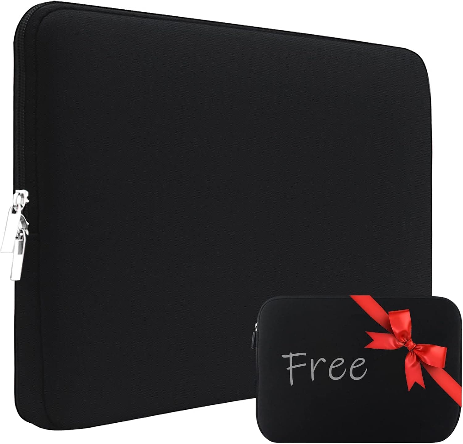 Laptop Sleeve, Laptop Case 15.6 Inch, Laptop Bag, Laptop Sleeve 15 Inch with Small Bag, Durable Shockproof Computer Case, Slim Neoprene Bag, Laptop Case for 15.6 Inch 2022 Newest HP,Dell,Lenovo,Black
