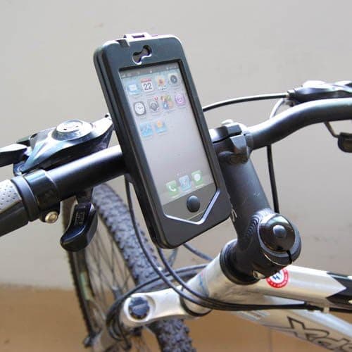 SQdeal Bicycle Mount Holder Waterproof Case for iPhone 5(compatible for IOS 22.2mm~24.8mm handle bar)