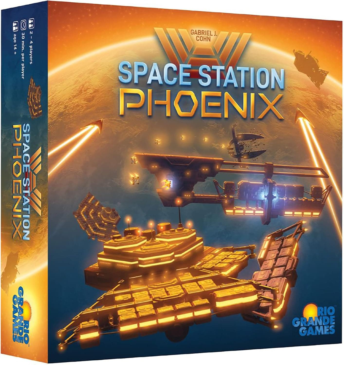 Rio Grande Games Space Station Phoenix - RIO Grande Games - Strategy Board Game, Ages 14+, 2-4 Players, 90-120 Min