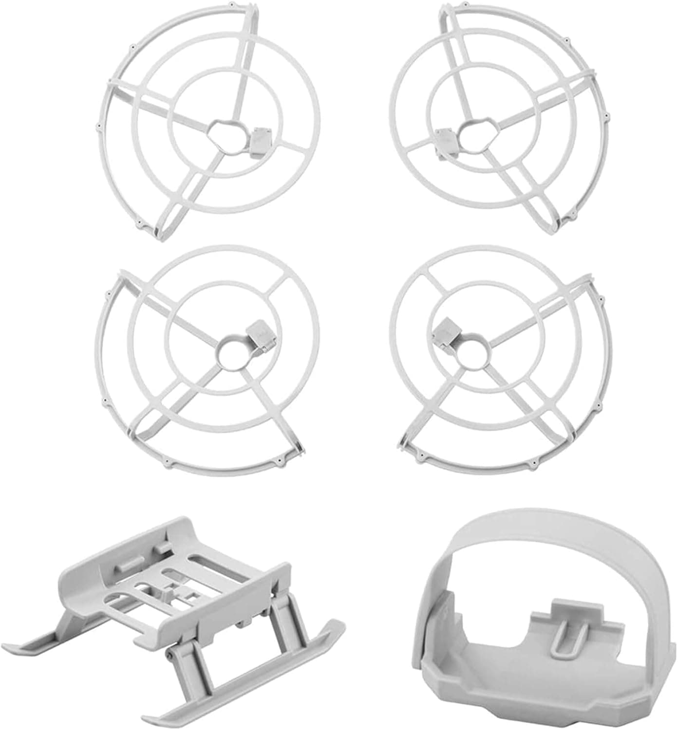 HeiyRC 3 in 1 360° Propeller Guard Protector Foldable Landing Gear Blade Strap Holder for DJI Mini 2 SE Mavic Mini 1 Drone Accessory