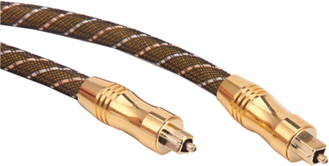 HDE Gold Plated Premium Toslink Digital Optical Audio Cable (S/PDIF) for Mac Computers Apple TV to HDTV AV Receiver