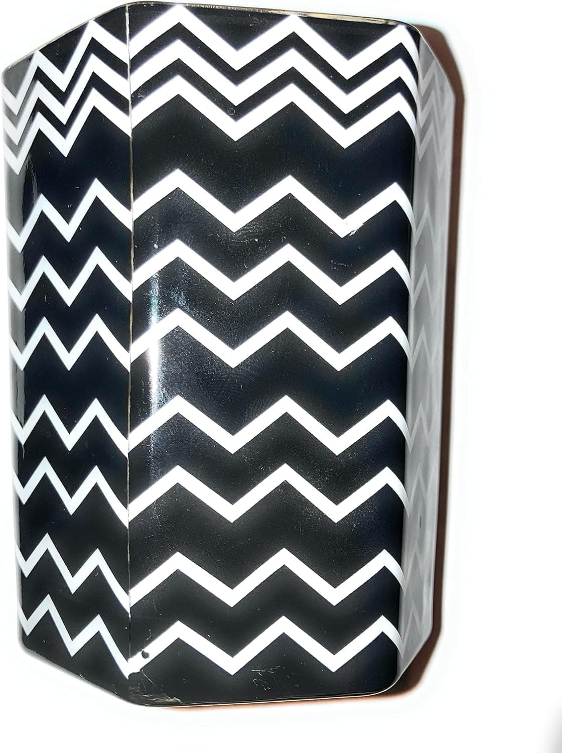 Missoni for Target Black and White Zig Zag Glass Jar Candle Amberwood Jasmine, 7.1 oz