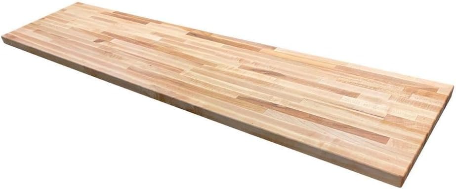 Forever Joint Hard Maple Butcher Block Bar Top - 1.5" x 18" x 72