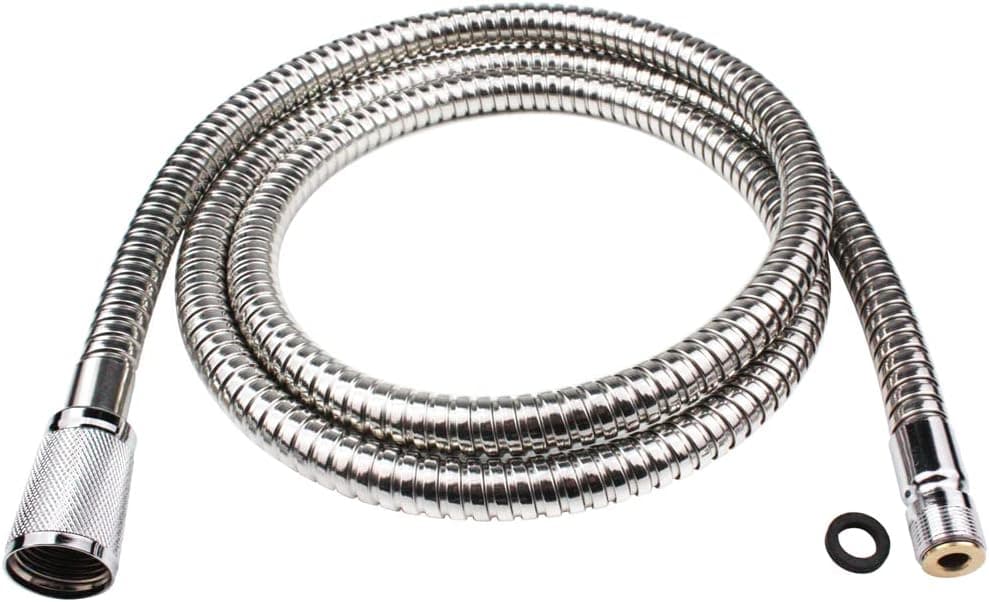 46092000 Pull Out Spray Hose for Grohe Kitchen Faucets, Pull Down Kitchen Faucet Hose Replacement for Alira and Ladylux and Euro Plus, 59-Inch Chrome Finish (Chrome Finish)
