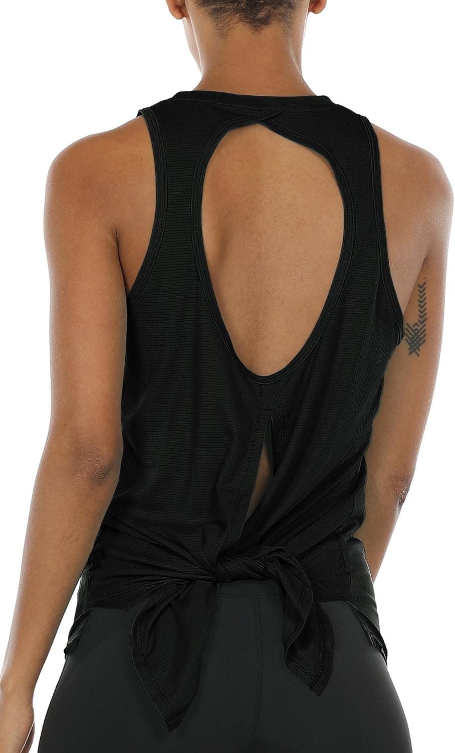 icyzone Open Back Workout Tank Top Shirts - Activewear Exercise Athletic Yoga Tops for Women