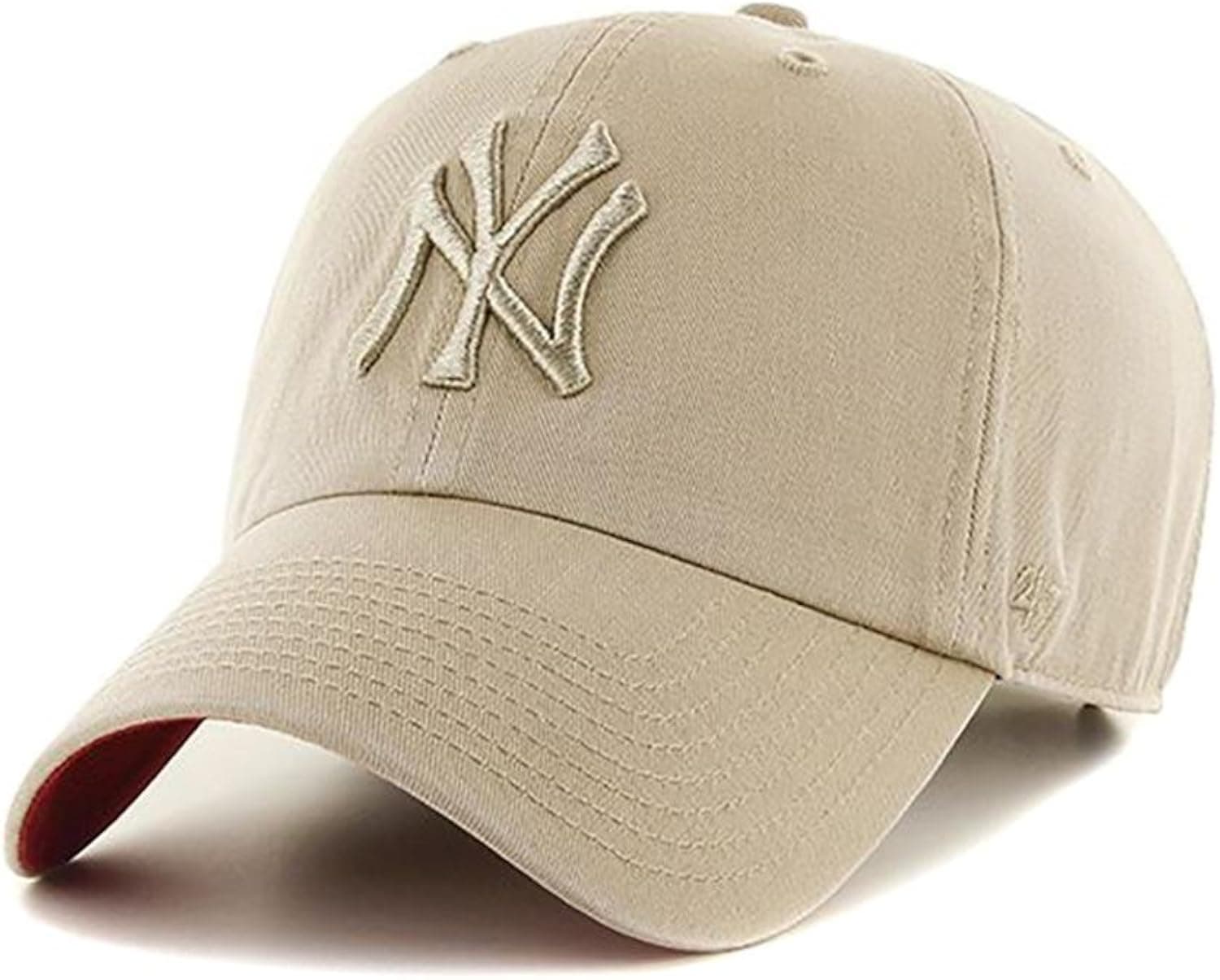 '47 New York Yankees Clean Up MLB Strapback Hat Cap Khaki