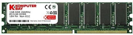 Komputerbay 1GB DDR DIMM (184 PIN) 266Mhz DDR266 PC2100 DESKTOP MEMORY