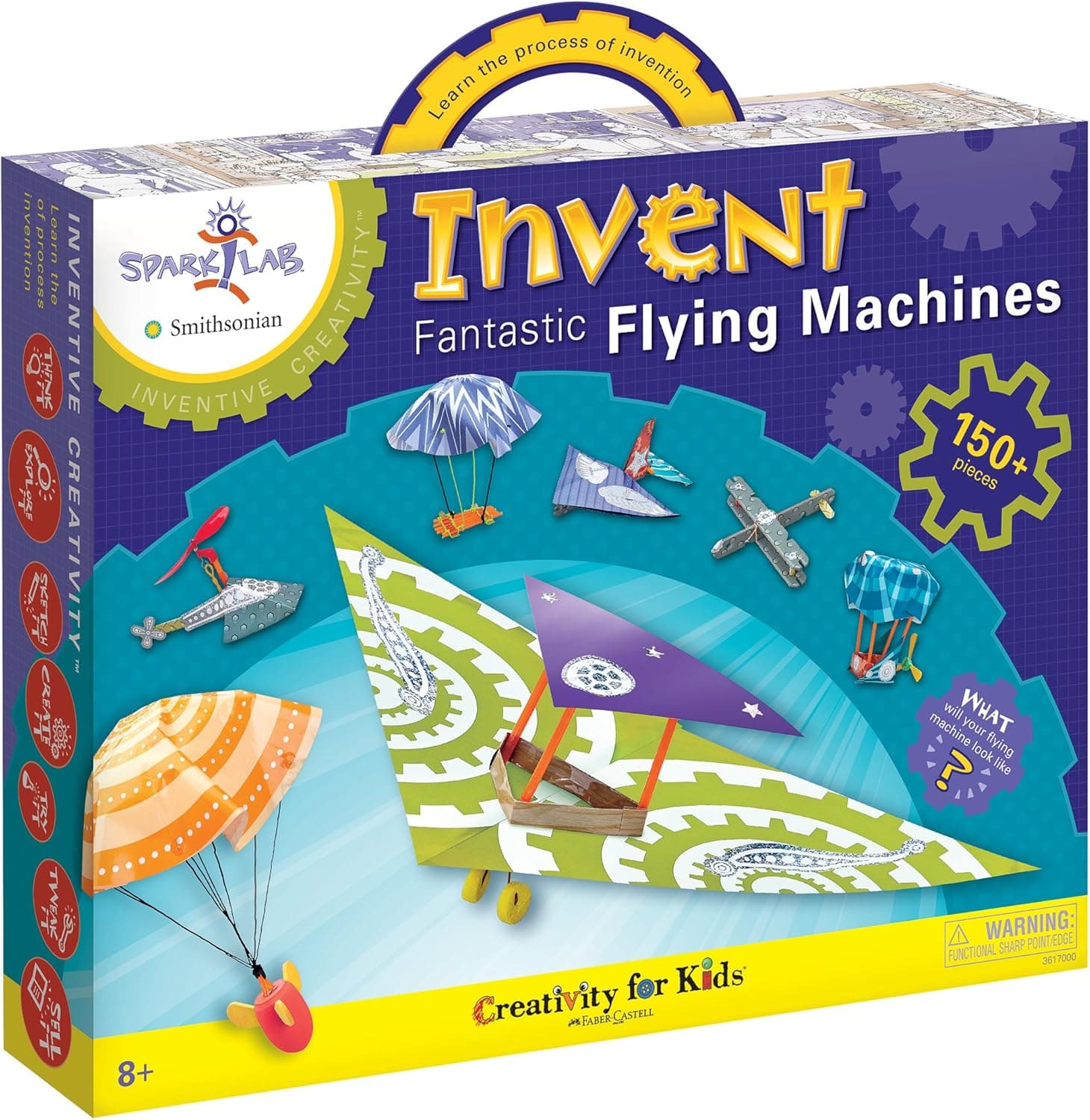 Creativity For Kids Spark!Lab Smithsonian "Invent Fantastic Flying Machines" Model Kit