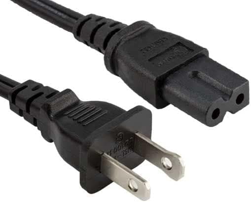 Polarized AC Power Cord for VIZIO E-Series E280-A1 E280i-A1 E280i-B1 E320-B0 E320-B1 LED LCD HDTV Smart TV - 26LV610U/26LV61K/19LV61K/22LV610C/19LV506-6 FT