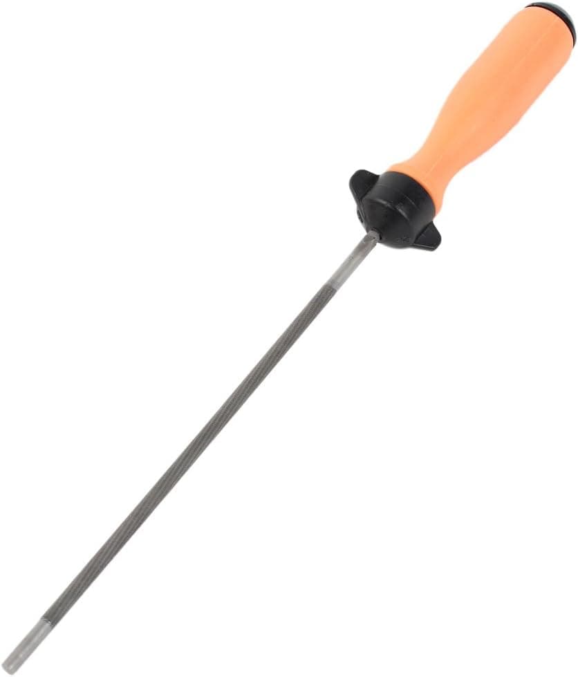 Uxcell Single Cut Chainsaw File w Handle for 404 Pitch Saw Chain, 5.5mm Diameter