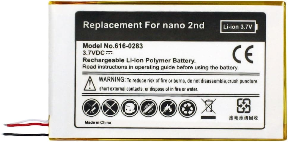 Fenzer Replacement Rechargeable Battery for Apple iPod Nano 2nd 2 Gen Generation