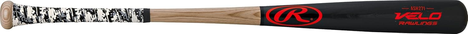Rawlings Velo Ash -3 with Ultra Thin Tac Grip Wood Bat