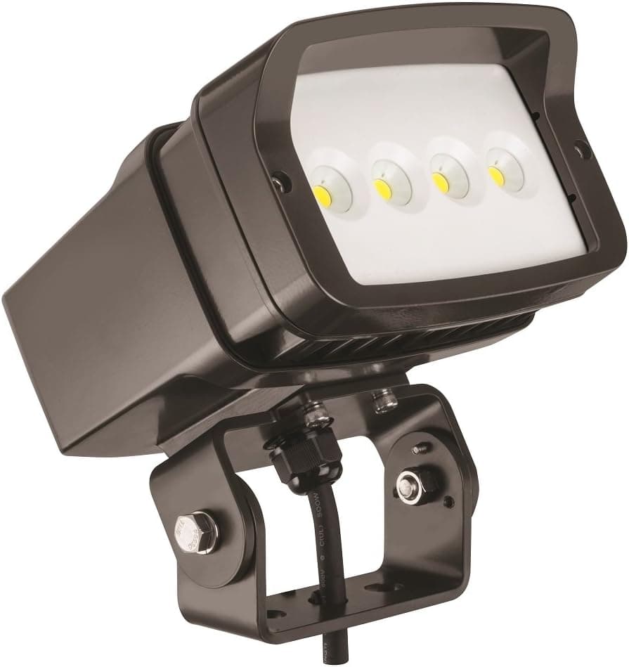 Lithonia Lighting OFL1 LED P2 50K MVOLT YK DDBXD M4 5000K Color Temperature Size 1 Floodlight with P2 Performance Package - Yoke Mounted