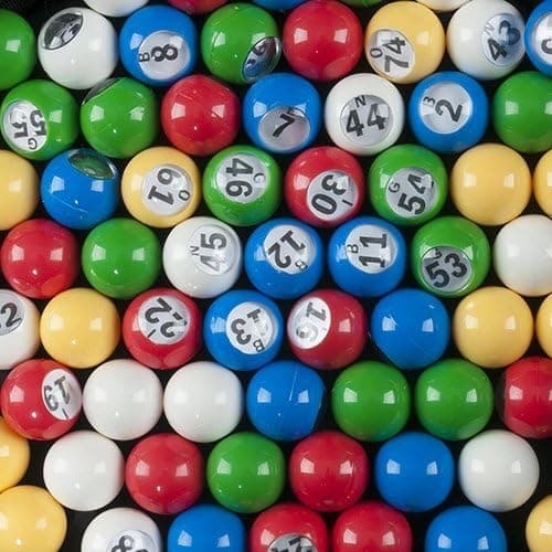 Bingo Ball Set - Multi Colored Plastic