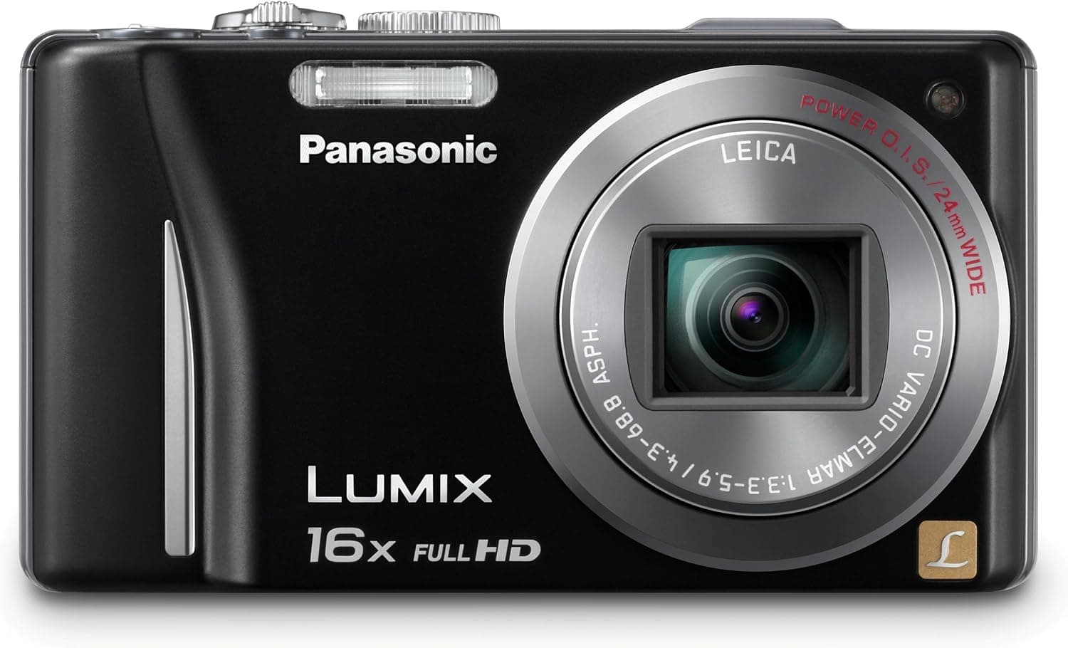 Panasonic Lumix DMC-ZS10 14.1 MP Digital Camera with 16x Wide Angle Optical Image Stabilized Zoom and Built-In GPS Function (Black)