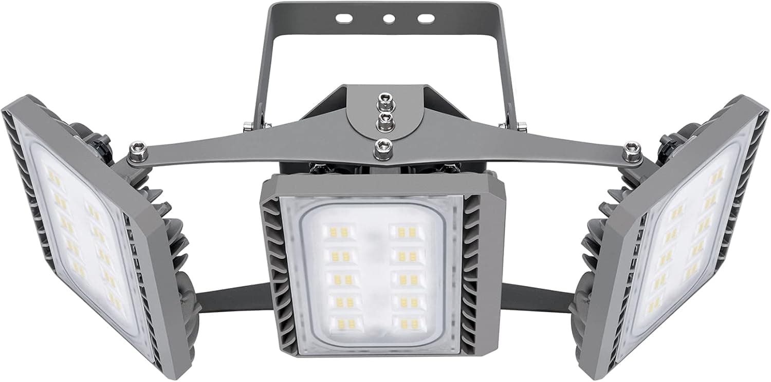 150W LED Flood Light,15000lm Super Bright Security Lights with Wider Lighting Area,IP66 Waterproof Outdoor Flood Light,CREE Chips 6500K Daylight White Work Light for Parking Lot,Yard,Basketball Court