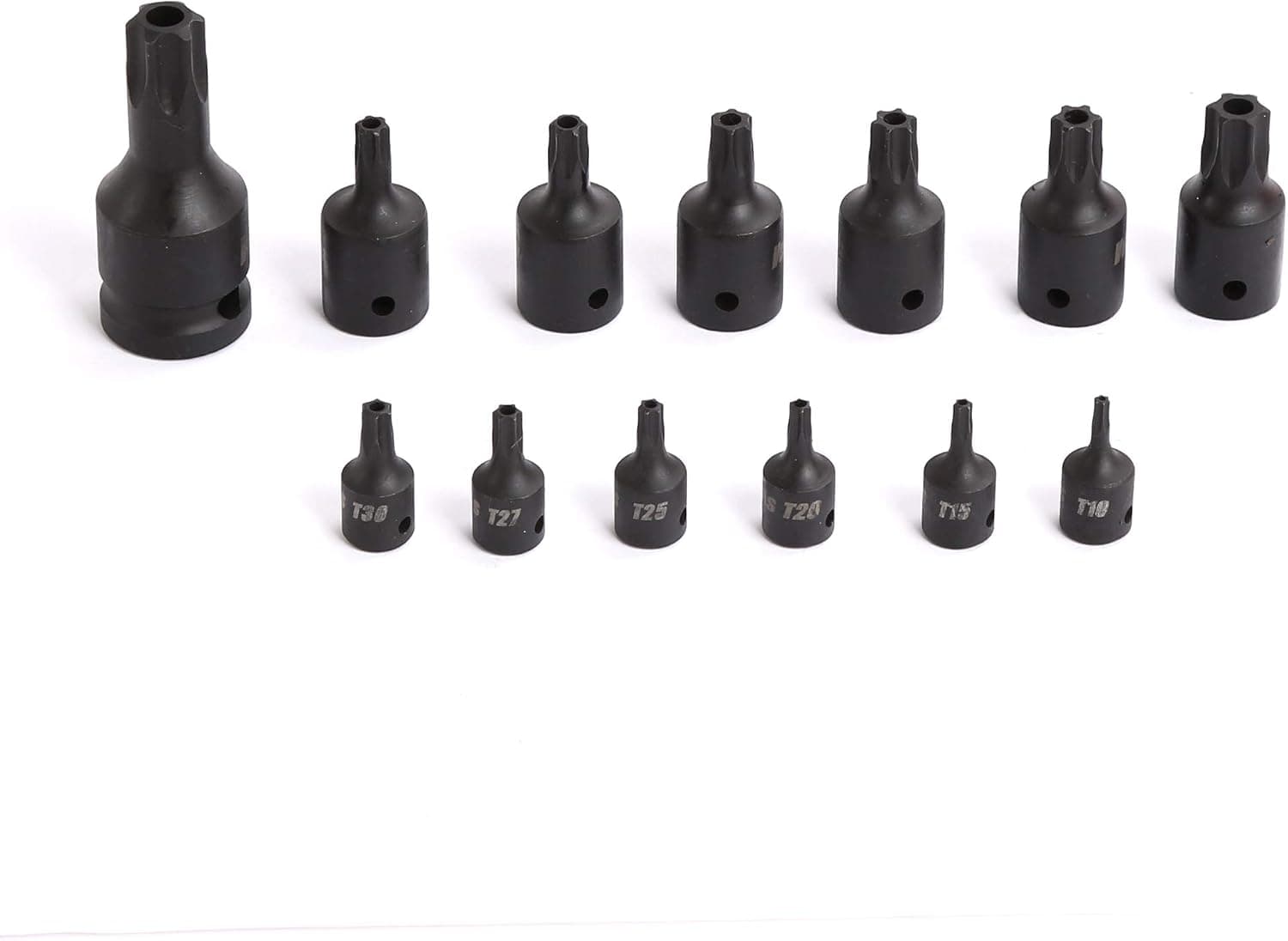 13PCS 1/4, 3/8, and 1/2-inch Drive Heavy-duty Impact Torx Socket Set