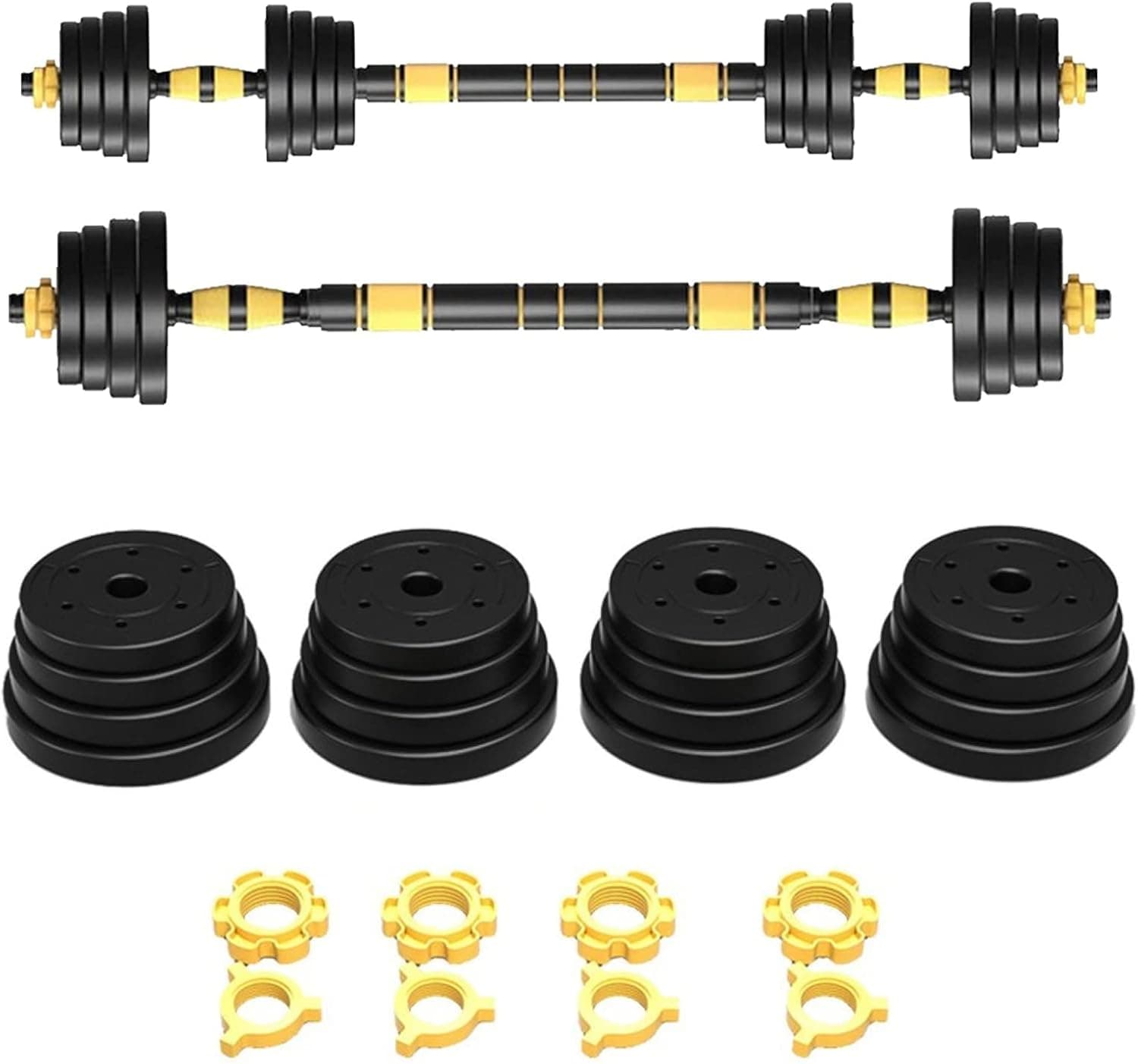 GY613 Adjustable Dumbbell Set, Gym Workout Exercise Training, 22LB, 44LB, 66LB 110LB Weights Dumbbells Home Fitness Equipment for Men and Women Home Fitness Weight Set (66)