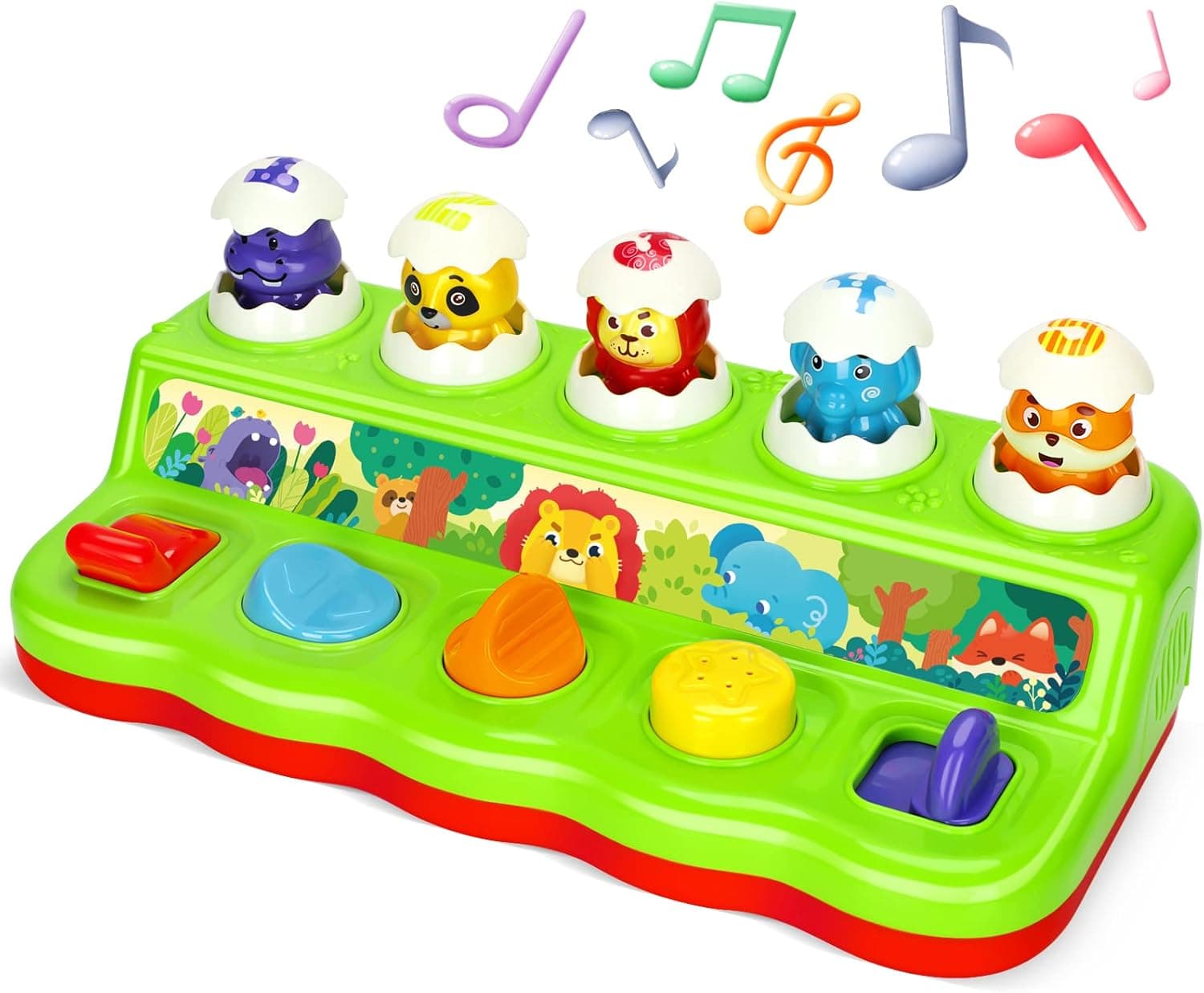 YEEBAY Pop Up Animals Eggs Toy with Music & Sound, Early Developmental Toy for 12-18 Months Baby, Infants & Toddlers,1 Year Old Girls & Boys
