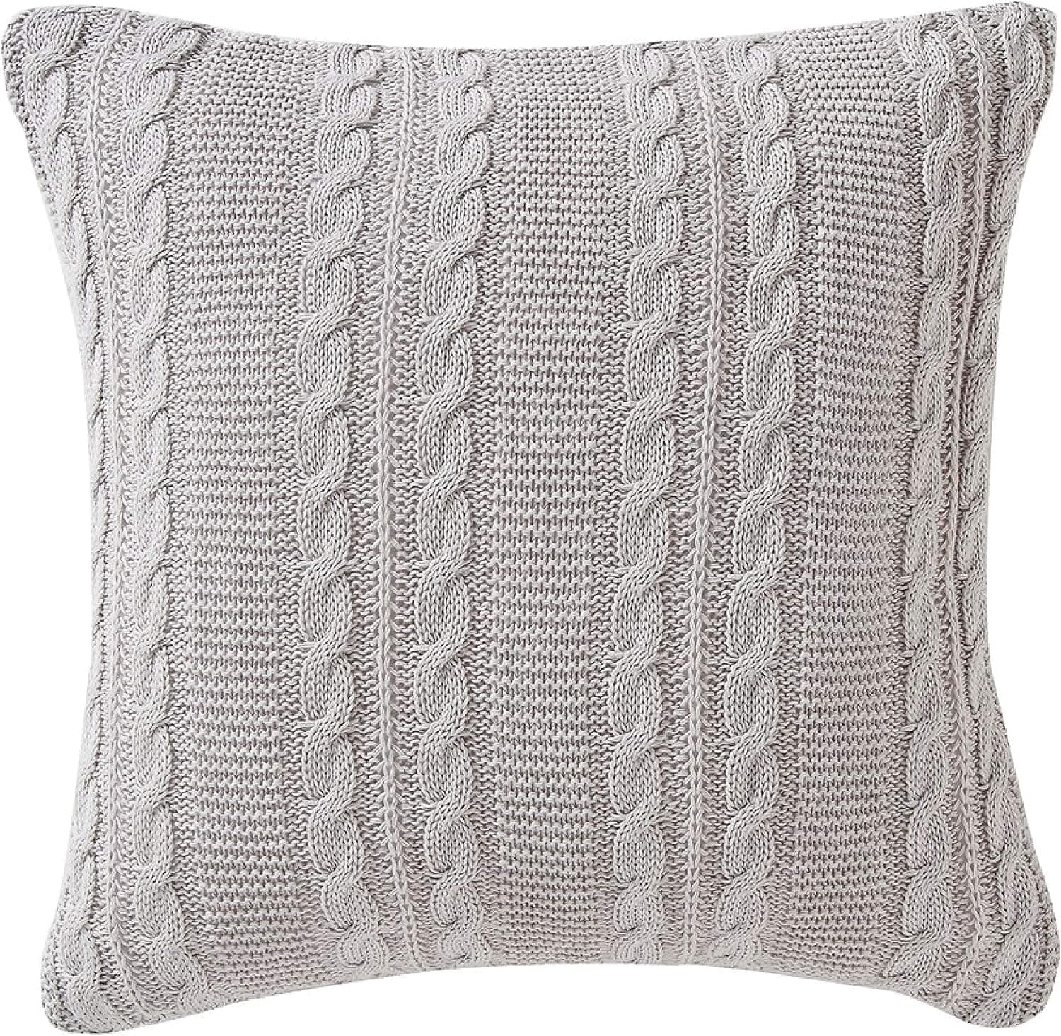 VCNY Home Dublin Euro Pillow Sham, 26x26, Grey