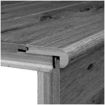 0.75" x 3.13" White Oak Stair Nose in Fawn