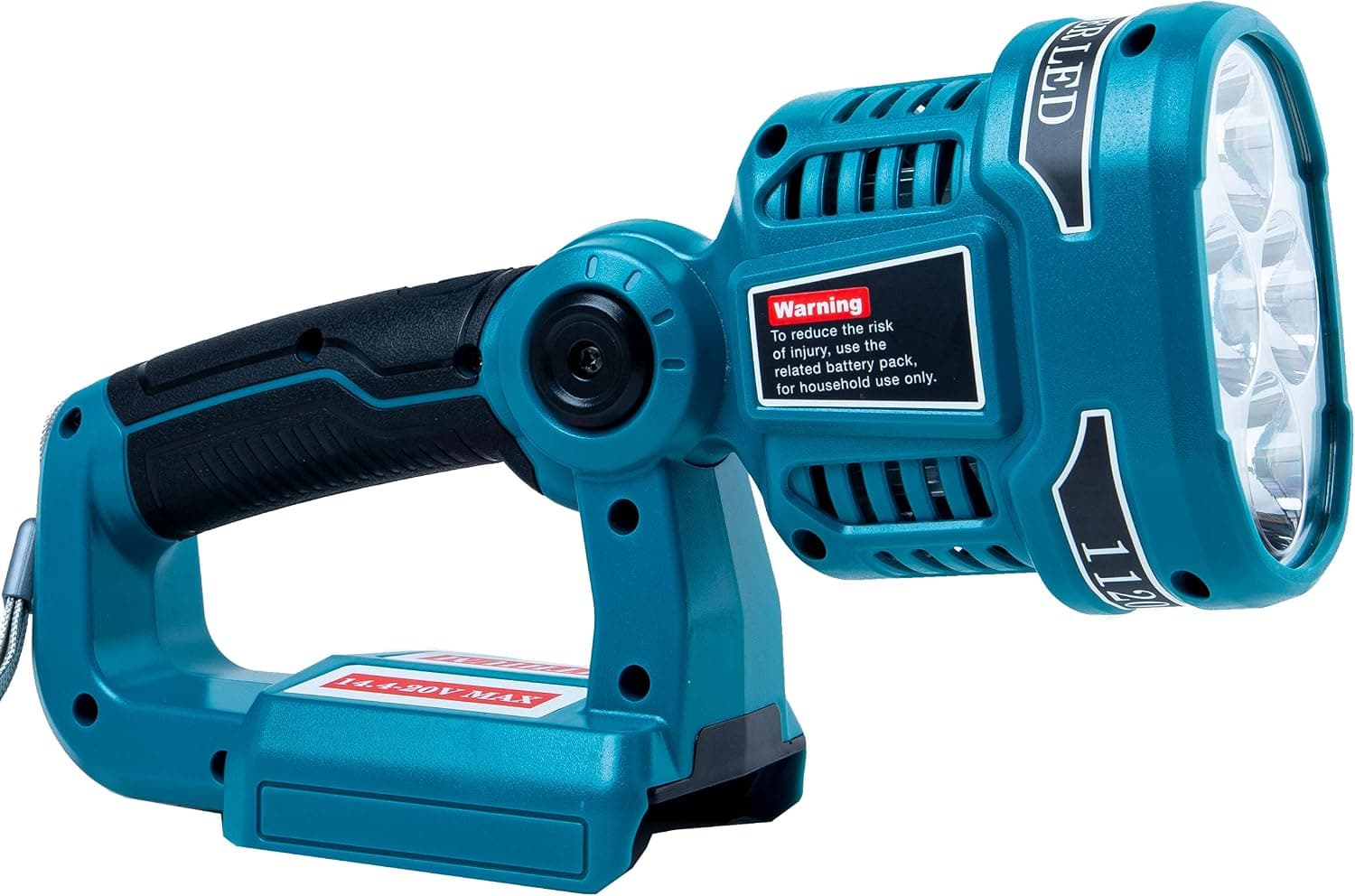 Lilocaja 18V LXT Lithium-Ion Cordless LED Work Light Powered by Makita 18V Max LXT Lithium-Ion Battery, 12W 1120LM Jobsite Flashlight Spotlight with 110 Degree Pivoting Head and USB Port