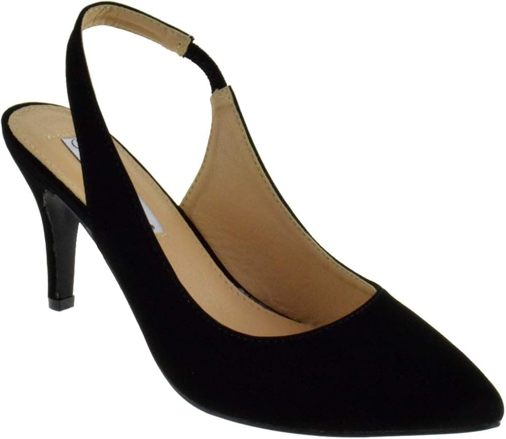 Coshare Women's Fashion Patent Embellished Front Low Heel Pumps