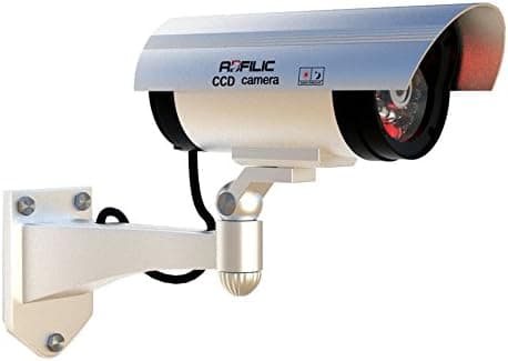 Adfilic Fake Security Camera, Waterproof with Blinking Light