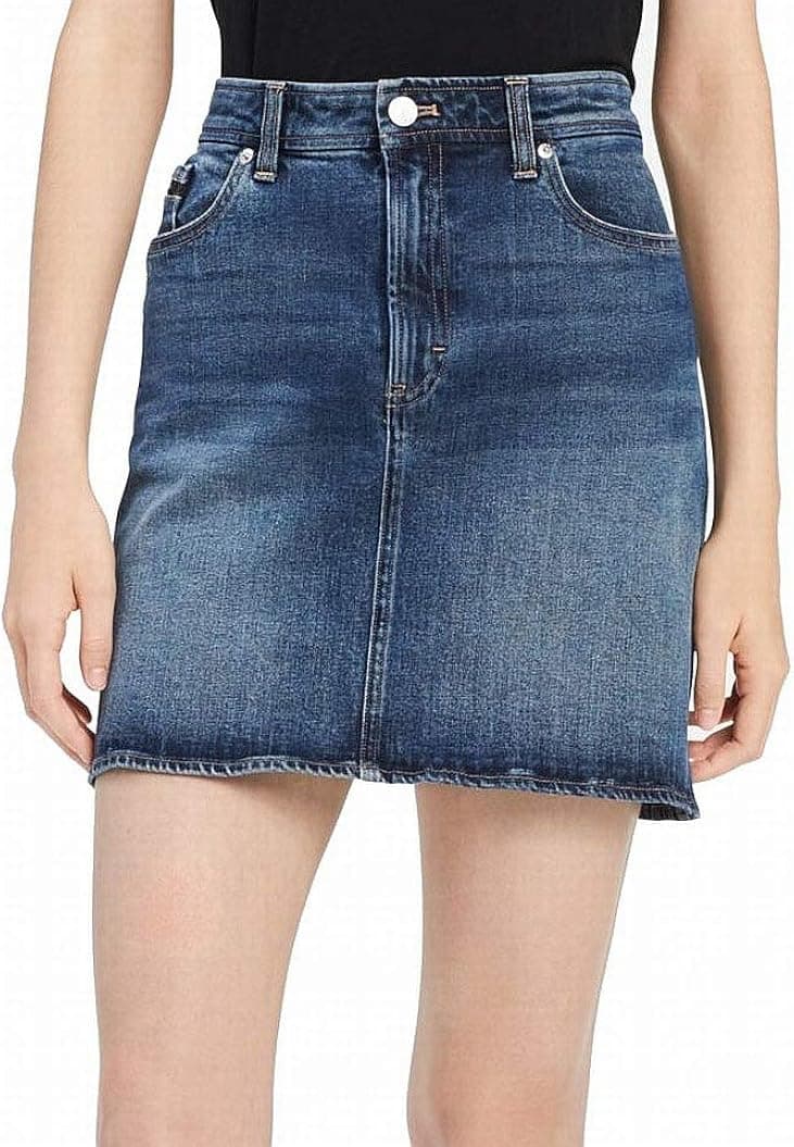 Calvin Klein Women's Denim Mini Jean Skirt