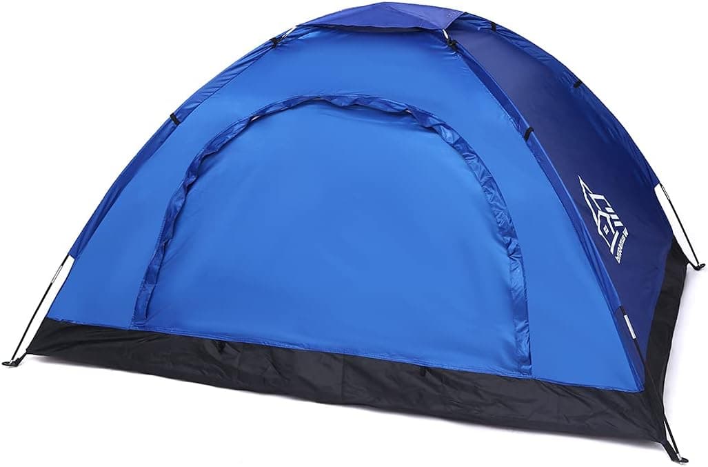 Wamsound 2-Person Tents,Camping Tent Suitable for Adults Child,Lightweight, Windproof and Waterproof Outdoor Tent,Easy to Install,2 Doors and Windows,with Tent Bag,Breathable Mesh