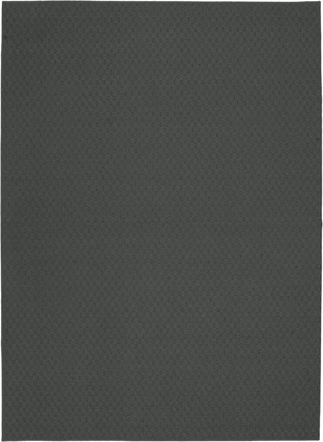 Garland Rug Town Square Rug, 5-Feet by 7-Feet, Cinder Gray
