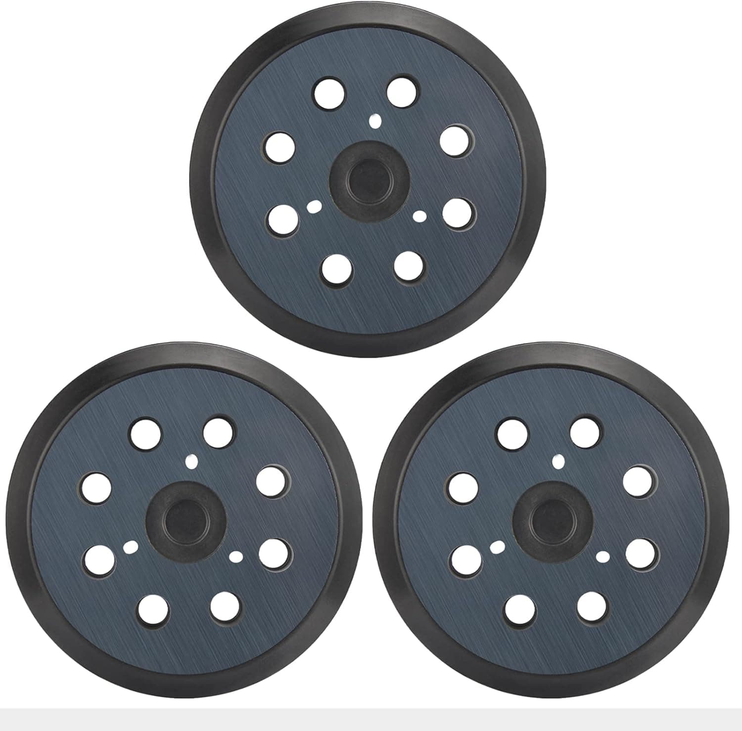 Sander Pads for Makita, 3-Pack 5" 8 Hole Hook and Loop Replacement Sander Pads Makita 743081-8/743051-7 Compatible with Makita BO5010 BO5030K BO5031K BO5041K