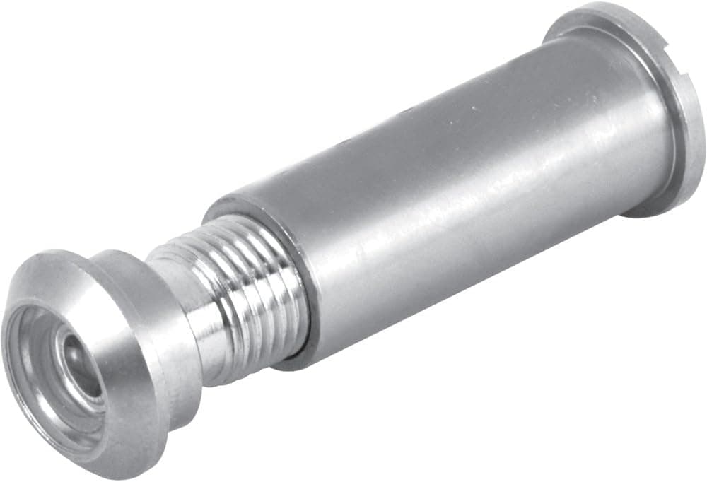 Defender Security U 10347 1/2 inch 160-Degree Door Viewer, Satin Nickel, Solid Brass