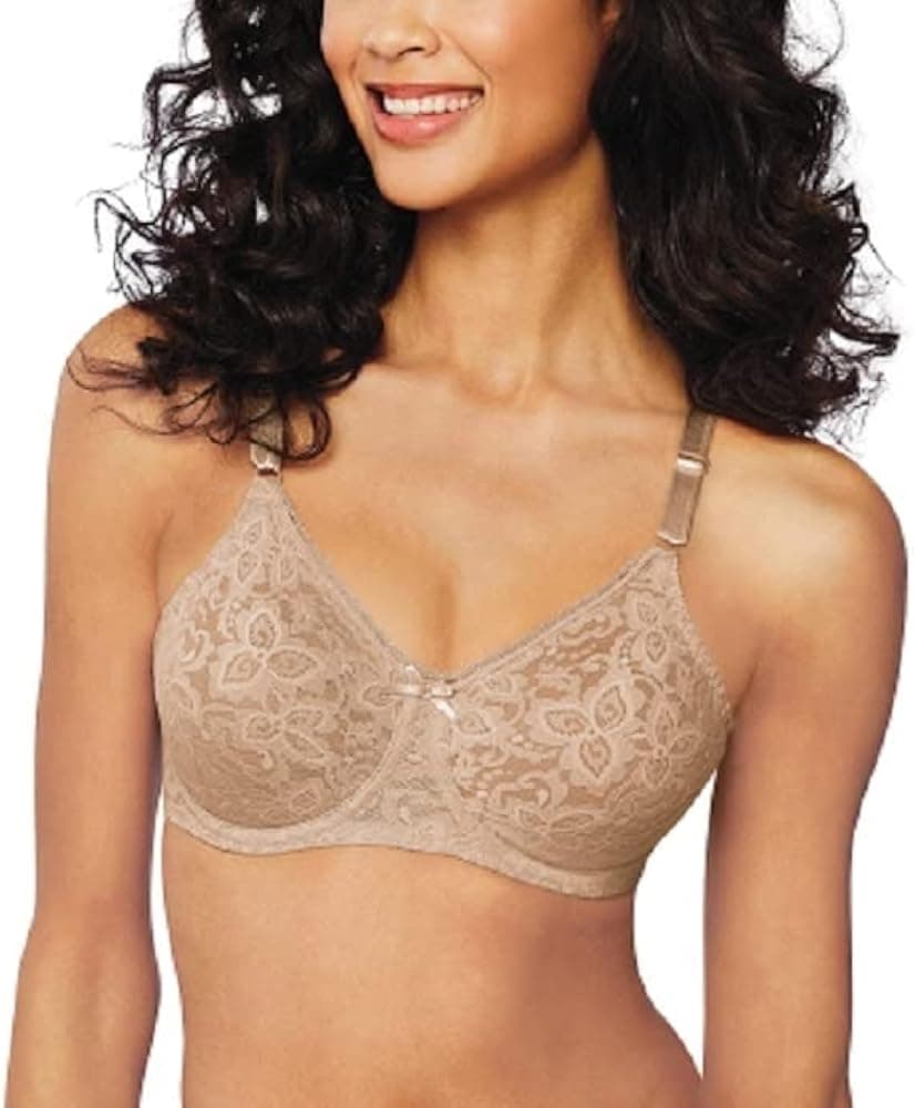 Bali Women's N Smooth Stretch Lace Underwire Bra Df3432