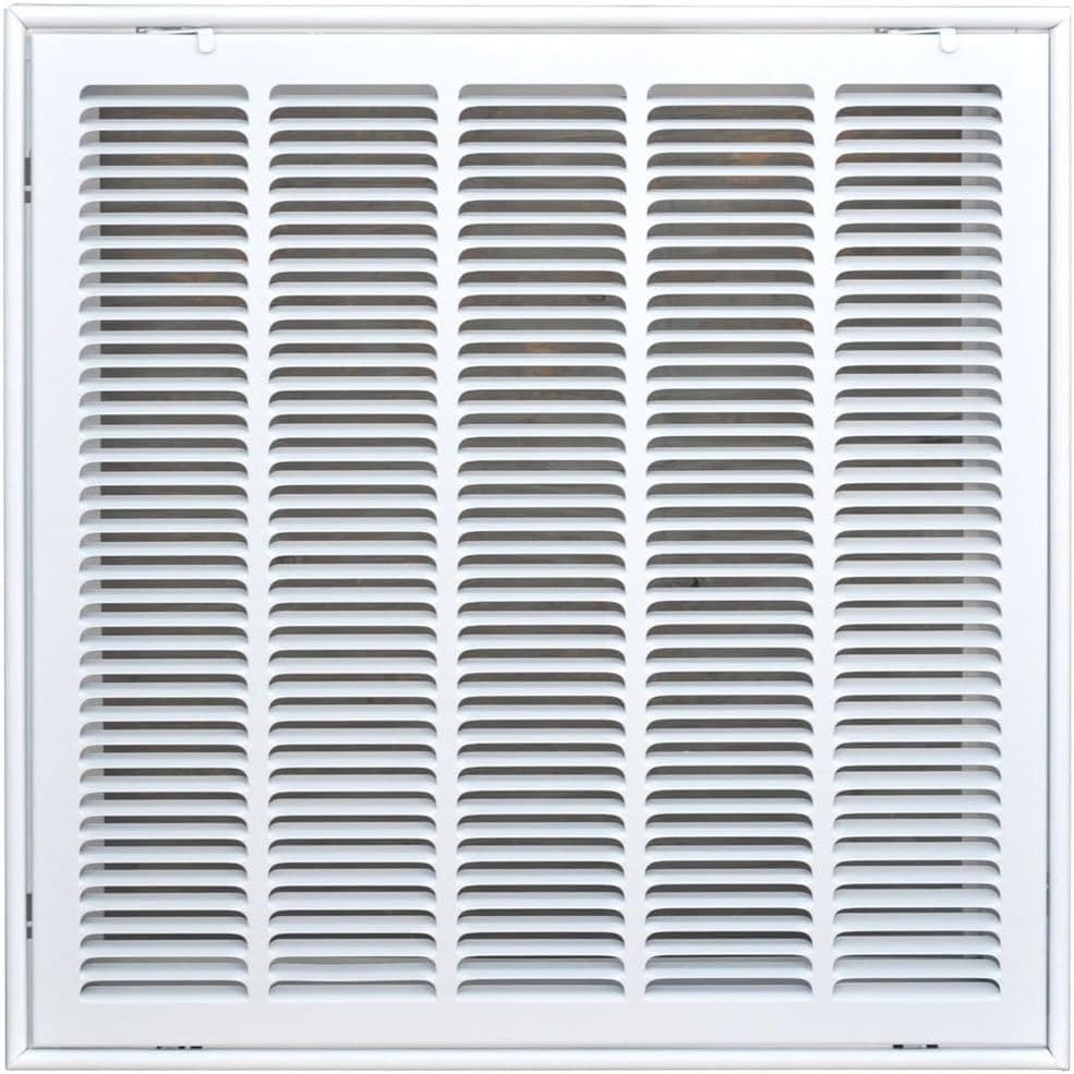 Speedi-Grille SG-2020 FG 20-Inch by 20-Inch White Return Air Vent Filter Grille with Fixed Blades