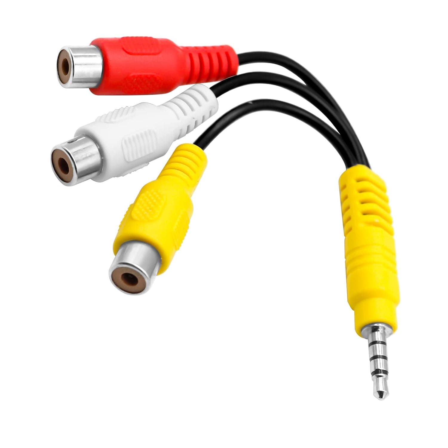 Video AV Component Adapter Cable Replacement for TCL TV, 3 RCA to AV Input Adapter for TCL TV (Yellow)